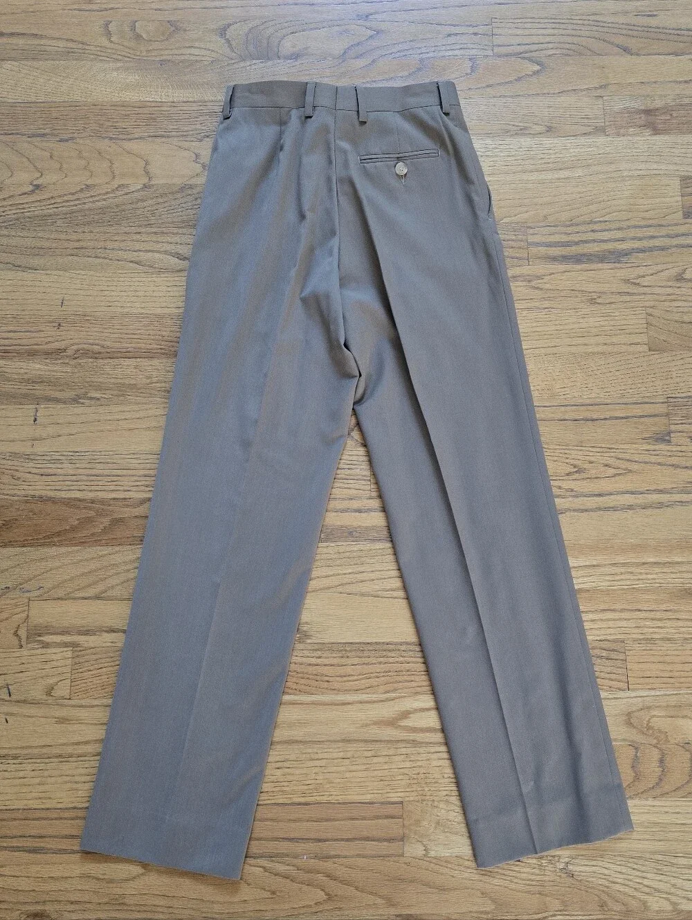 Lauren by Ralph Lauren Boy's Khaki Dress Pants - Flat FrontvTrousers